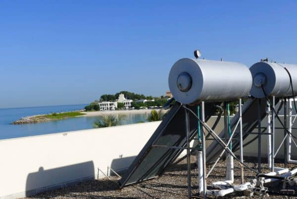 old solar hot water system Rixos hotel ras al khaimah
