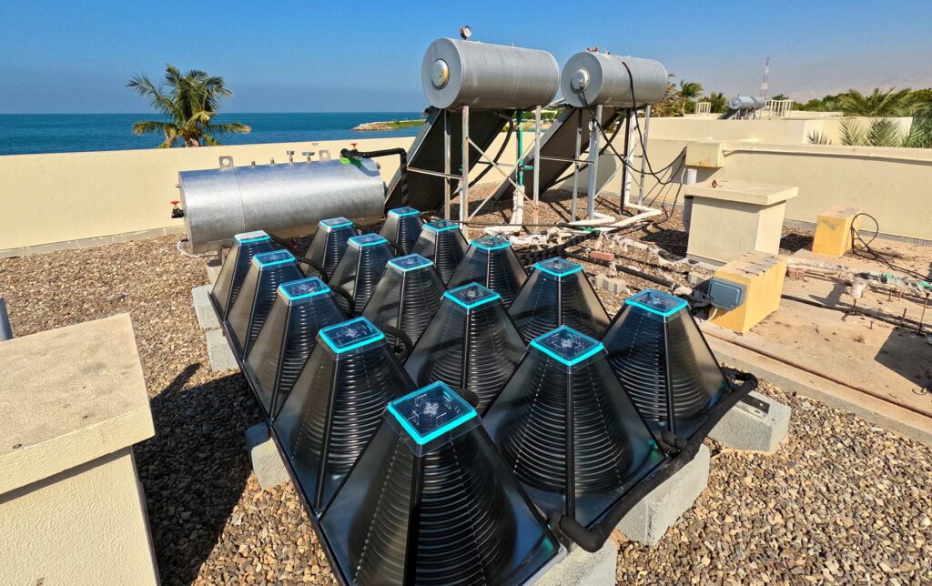 SolarisKit solar collectors installed in the UAE. solar hot water System