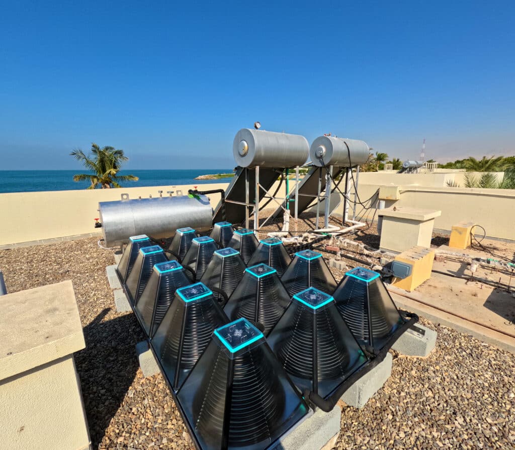 SolarisKit solar hot water system installed on Villa rooftop