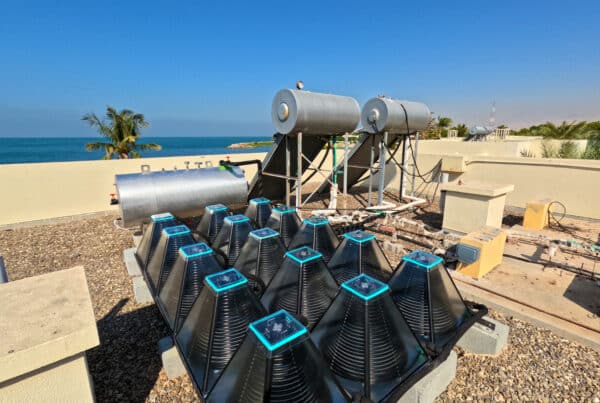 SolarisKit solar hot water system installed on Villa rooftop