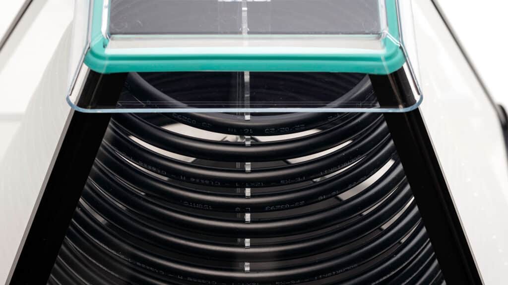 SolarisKit S510 solar collector closeup of absorber coil