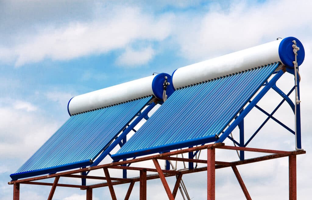 Evacuated tube solar hot water system