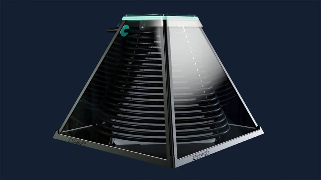 SolarisKit HelioFlow flat-packed solar collector