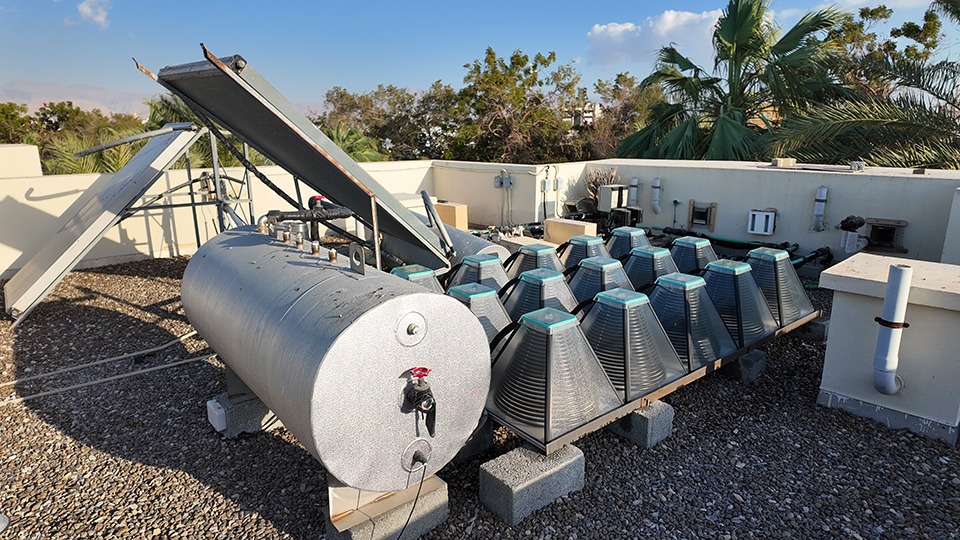 SoalrisKit HelioPro solar water heater survives severe storm UAE